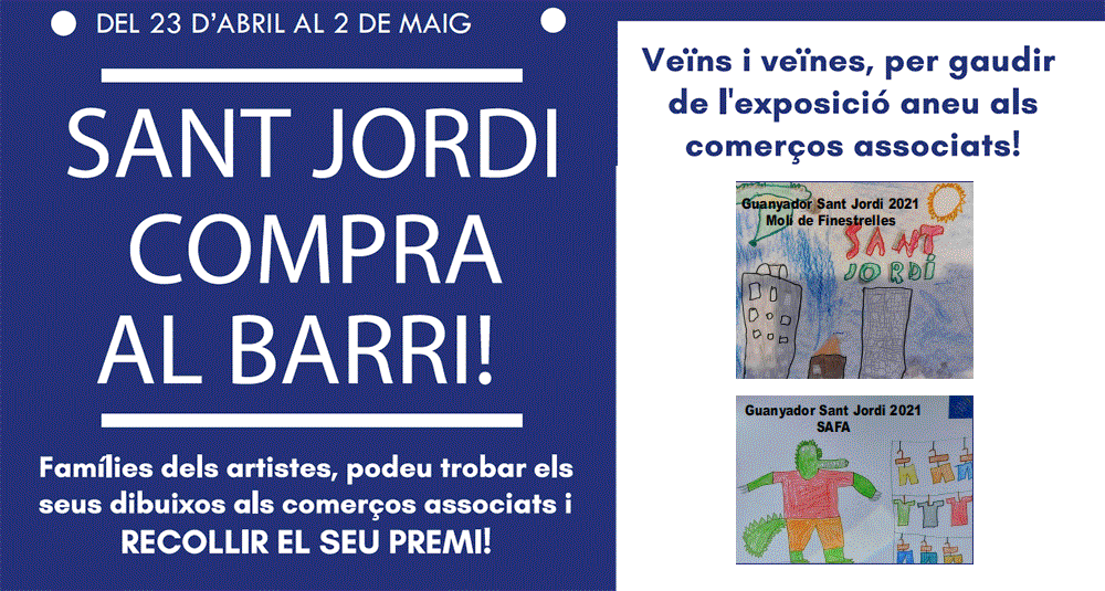 Exposició de dibuixos guanyadors a Sant Jordi